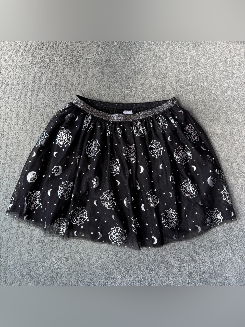 Way To Celebrate! Halloween Black Tulle Spiderweb Skirt